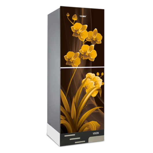 Pansy_Fancy-739084_4iqm-fp.jpg VISION Glass Door Refrigerator RE-216 Liter pansy Fancy Bottom Mount - Image 1